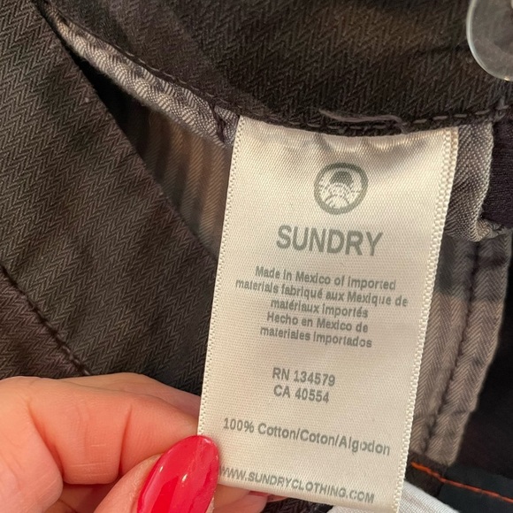 Sundry For Anthropologie Camo Le Soleil Pants Womens Sz 27 Crystal Stripe $198 - Picture 15 of 16